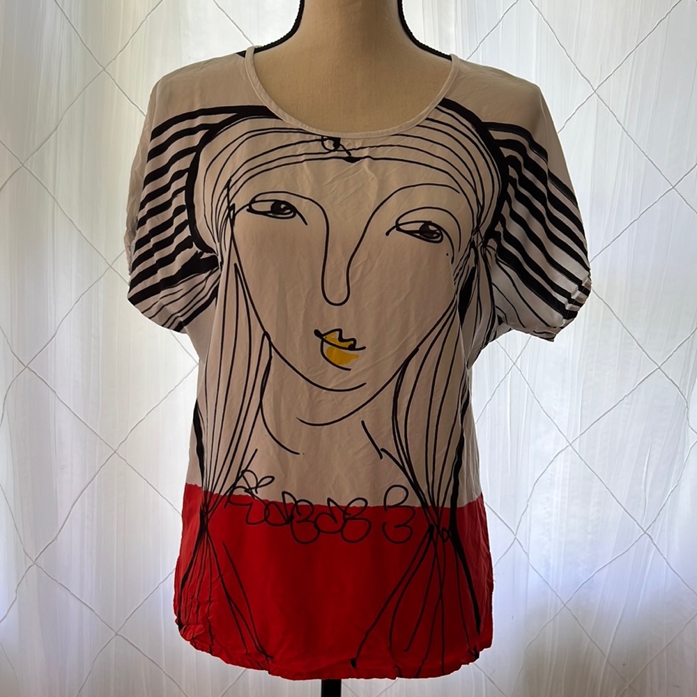 YODYOKO Designer Hand Painted Shirt Size Small